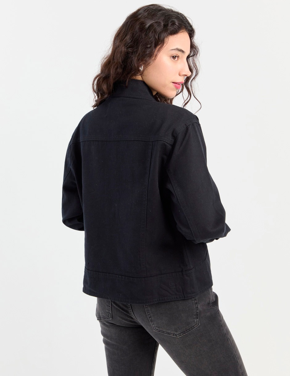 Chamarra denim de algodón para mujer 2