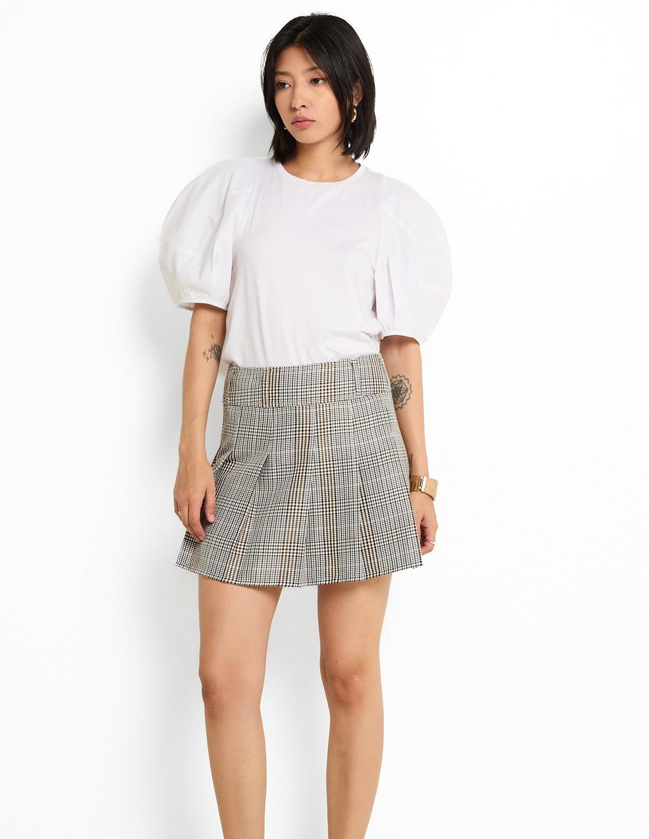 Falda mini cintura alta Falda mini cintura alta