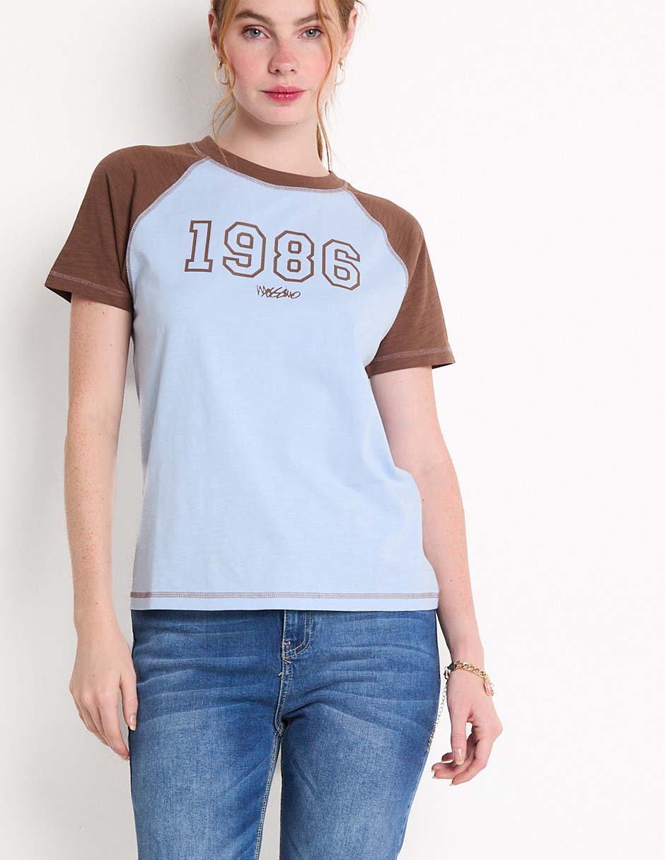 Playera manga corta cuello redondo para mujer 5