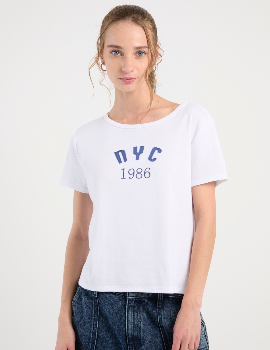 Playera manga corta para mujer
