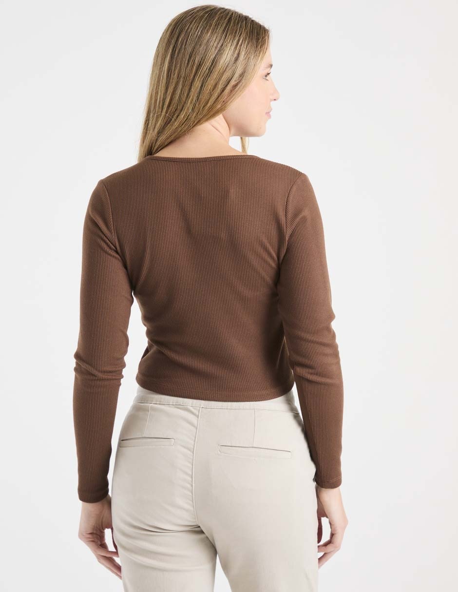 Blusa manga larga para mujer 2