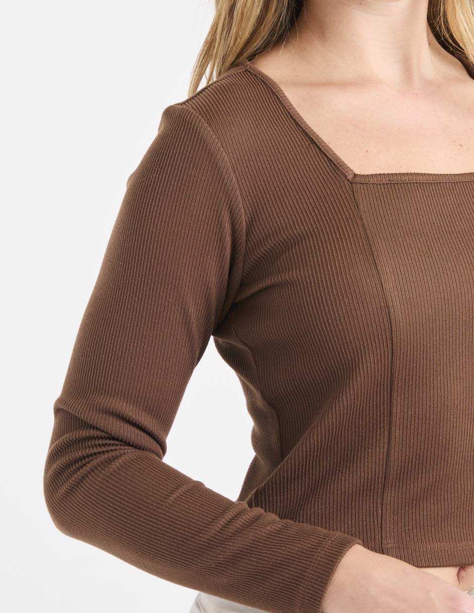 Blusa manga larga para mujer 4