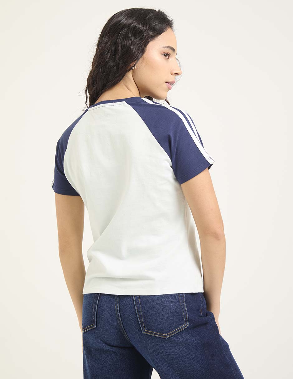 Playera manga corta cuello redondo para mujer 2