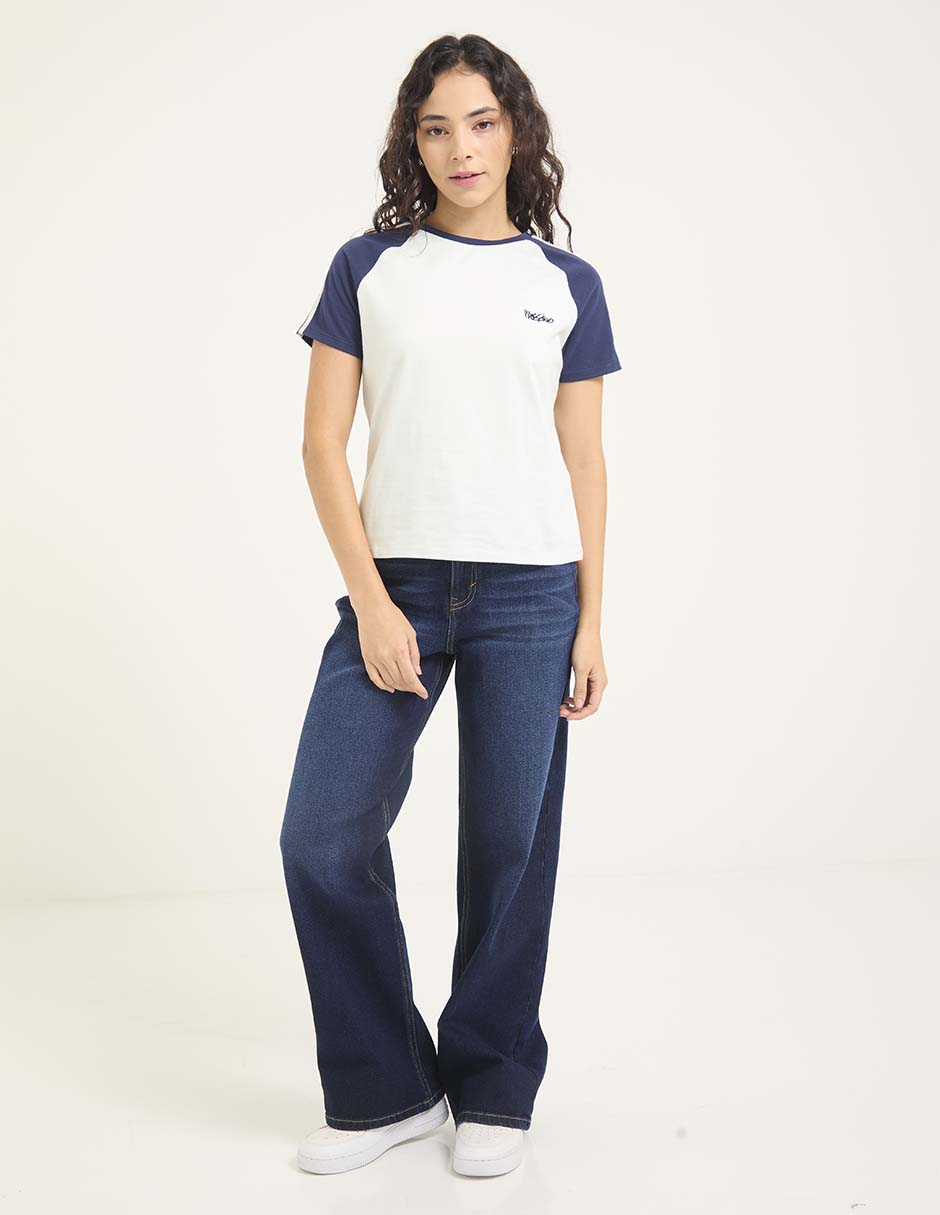 Playera manga corta cuello redondo para mujer 3