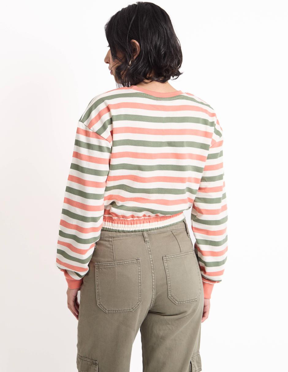 Playera manga larga cuello redondo para mujer 2