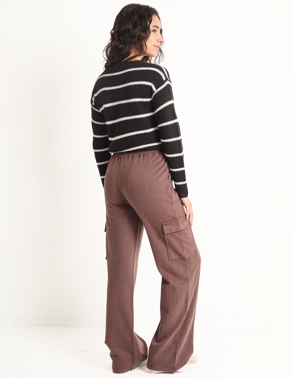 Pants amplio con elástico para mujer 2