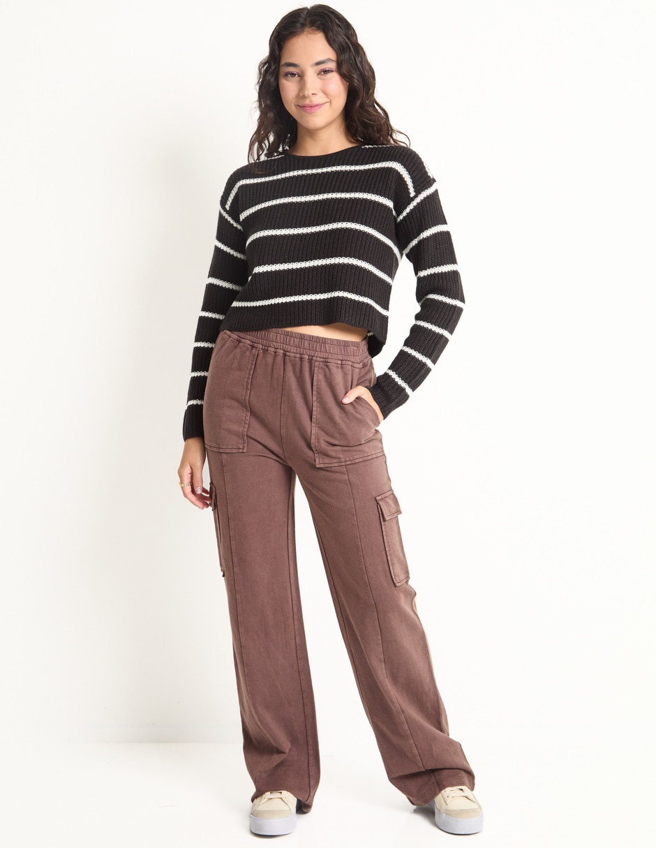 Pants amplio con elástico para mujer 3