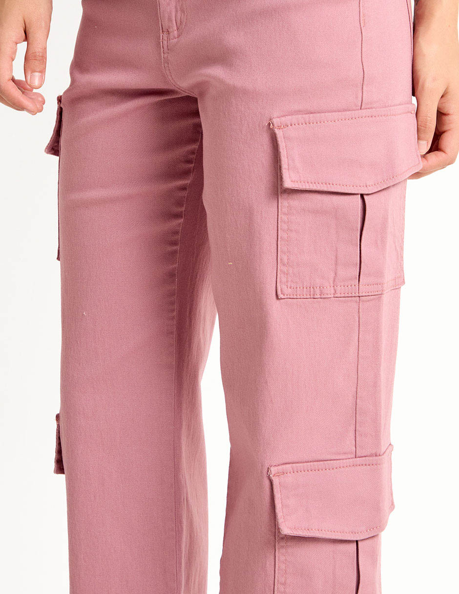Pantalón cargo straight para mujer 4