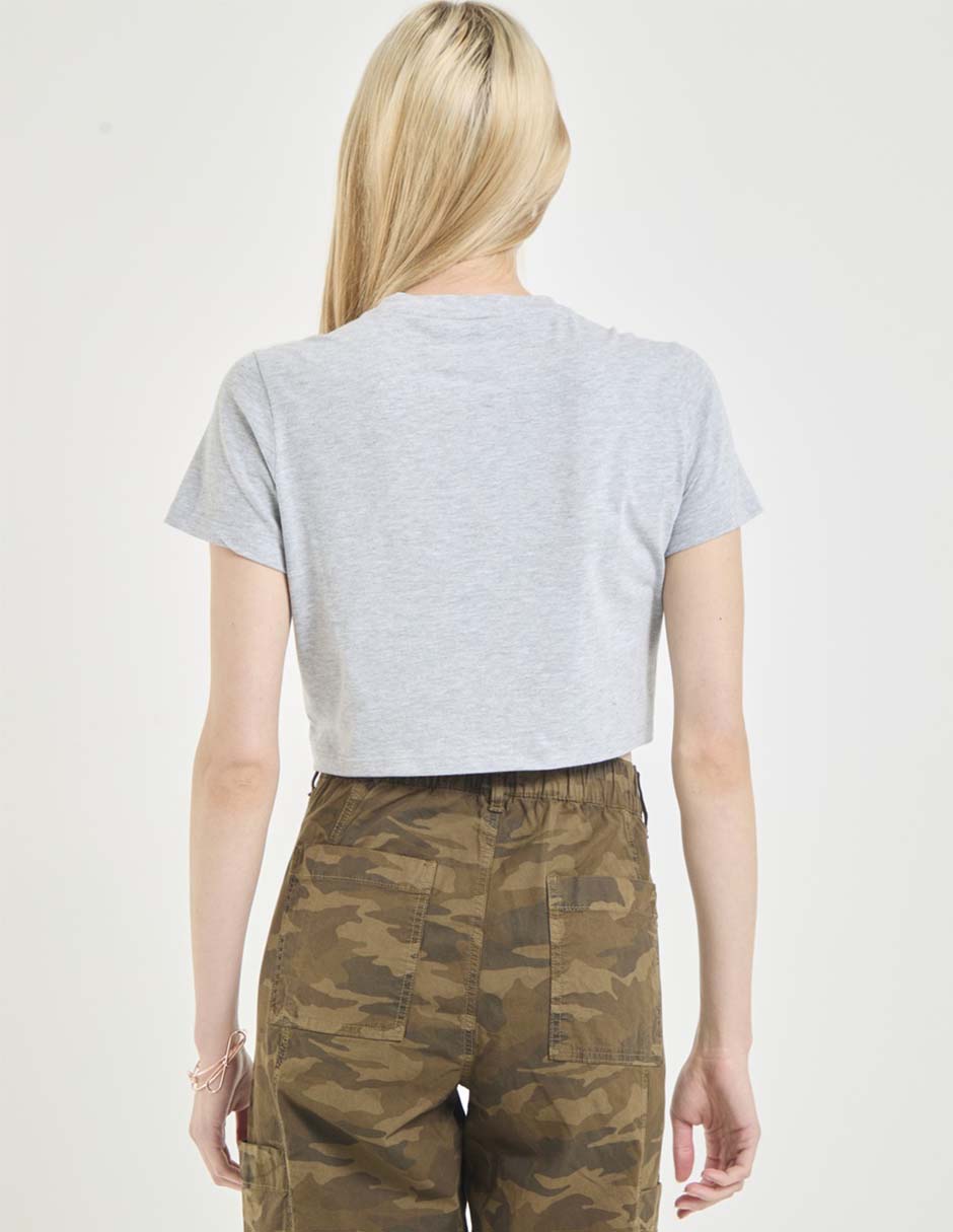 Playera manga corta cuello redondo para mujer 2