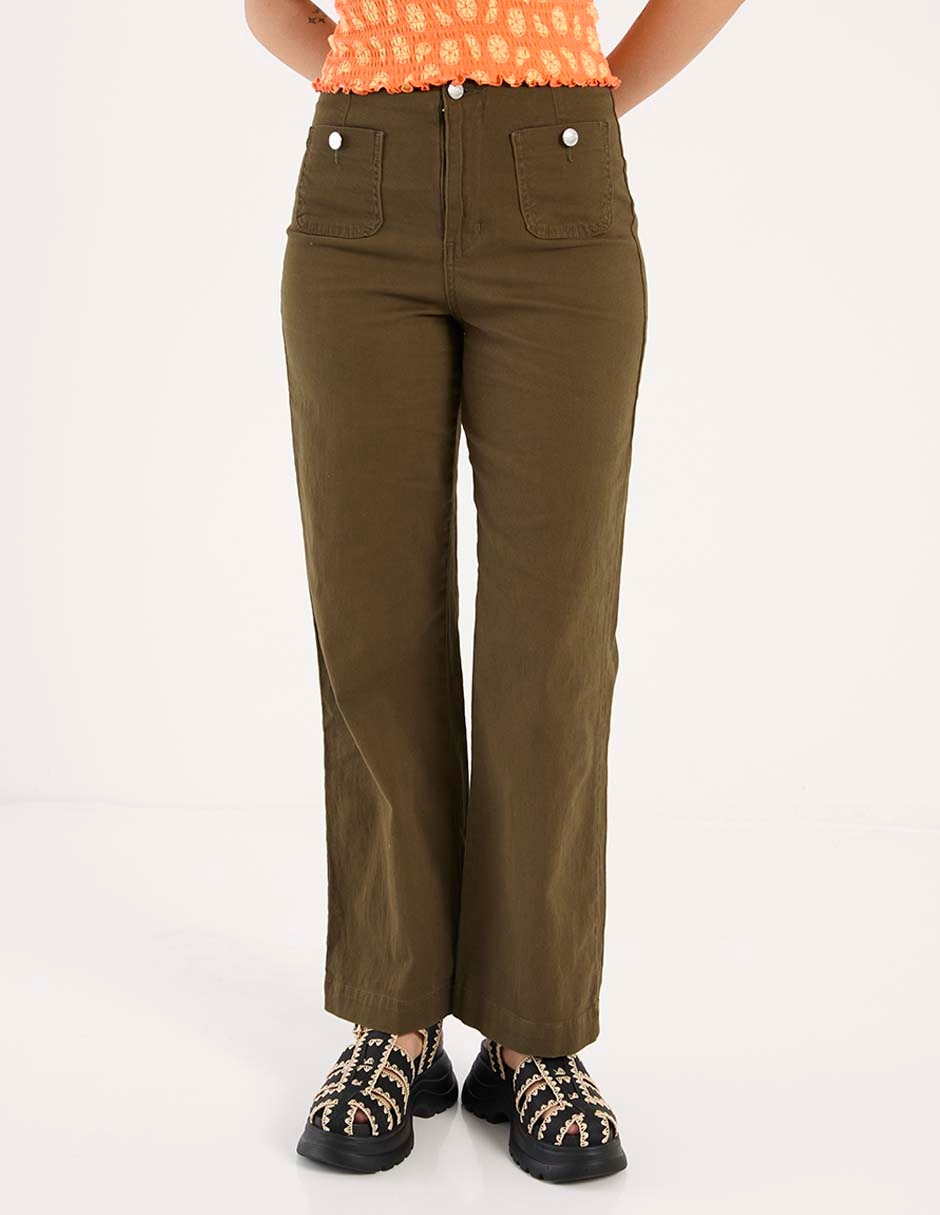 Pantalón relaxed straight para mujer