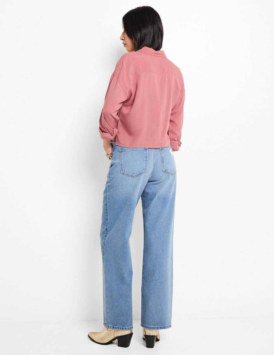 Jeans wide leg para mujer 2