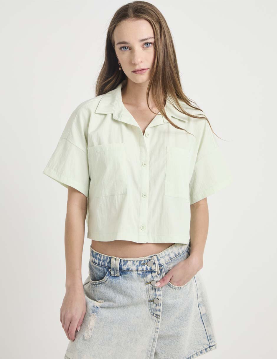Blusa manga corta para mujer