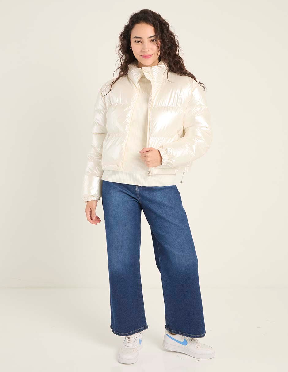 Jeans relaxed wide leg para mujer 2