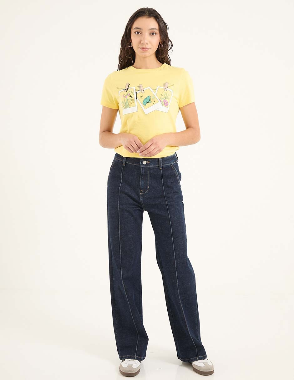 Jeans relaxed straight para mujer 3