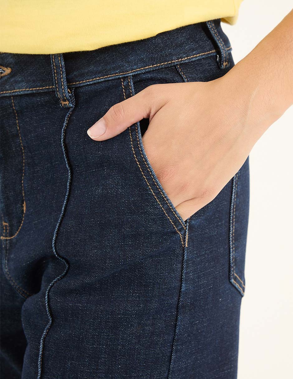 Jeans relaxed straight para mujer 4