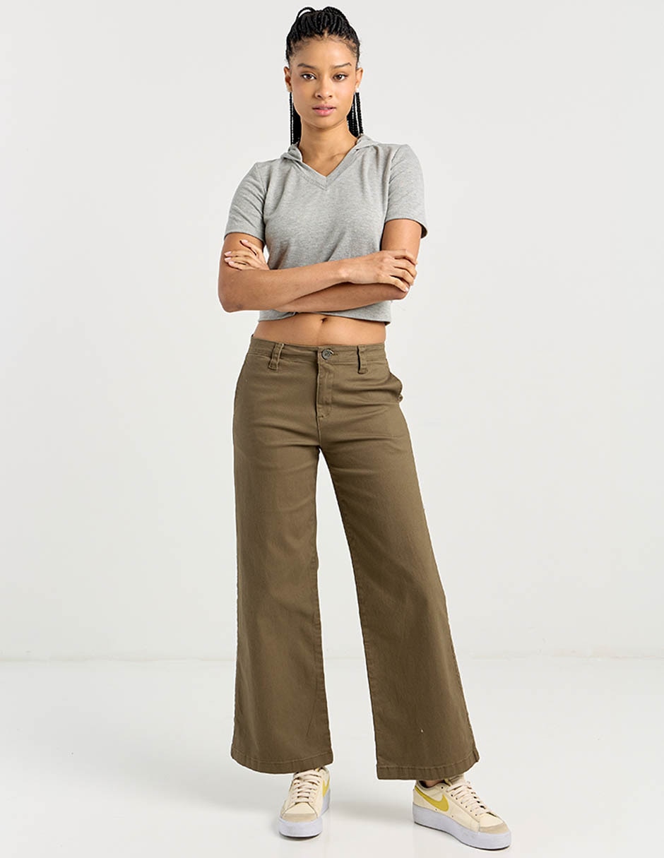 Pantalón relaxed wide leg para mujer 3