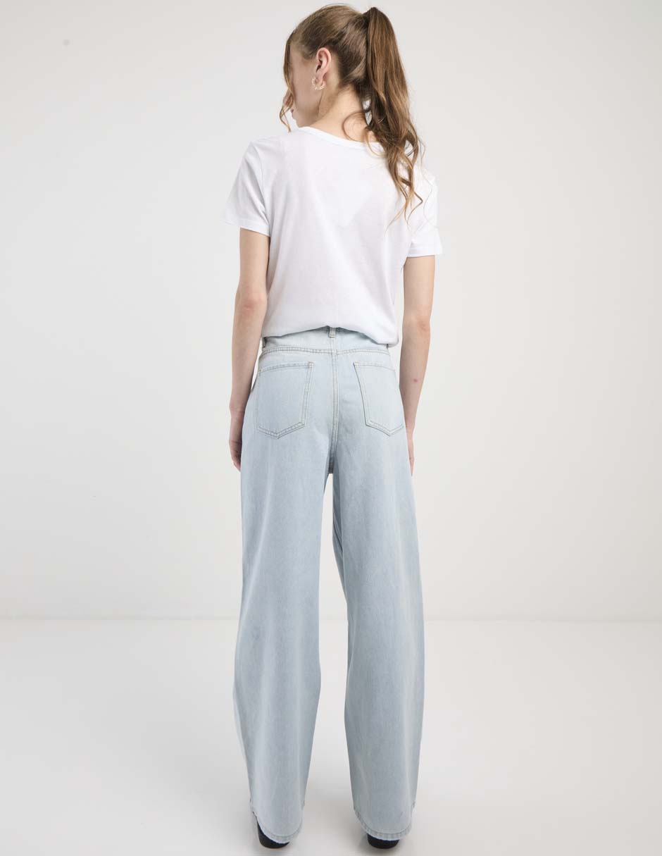 Jeans relaxed campana para mujer 2