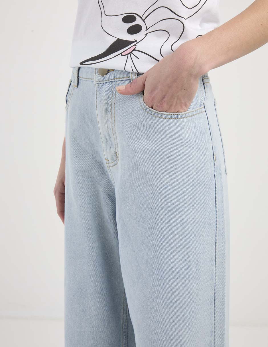 Jeans relaxed campana para mujer 4