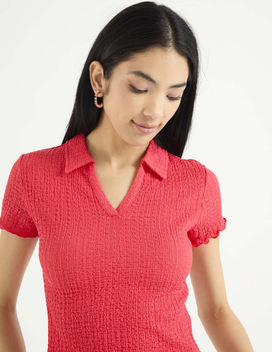 Blusa manga corta para mujer 5
