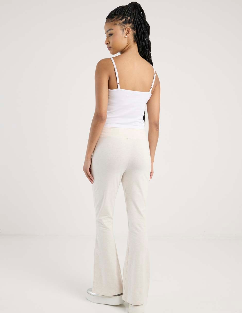 Pants acampanado con elástico para mujer 2