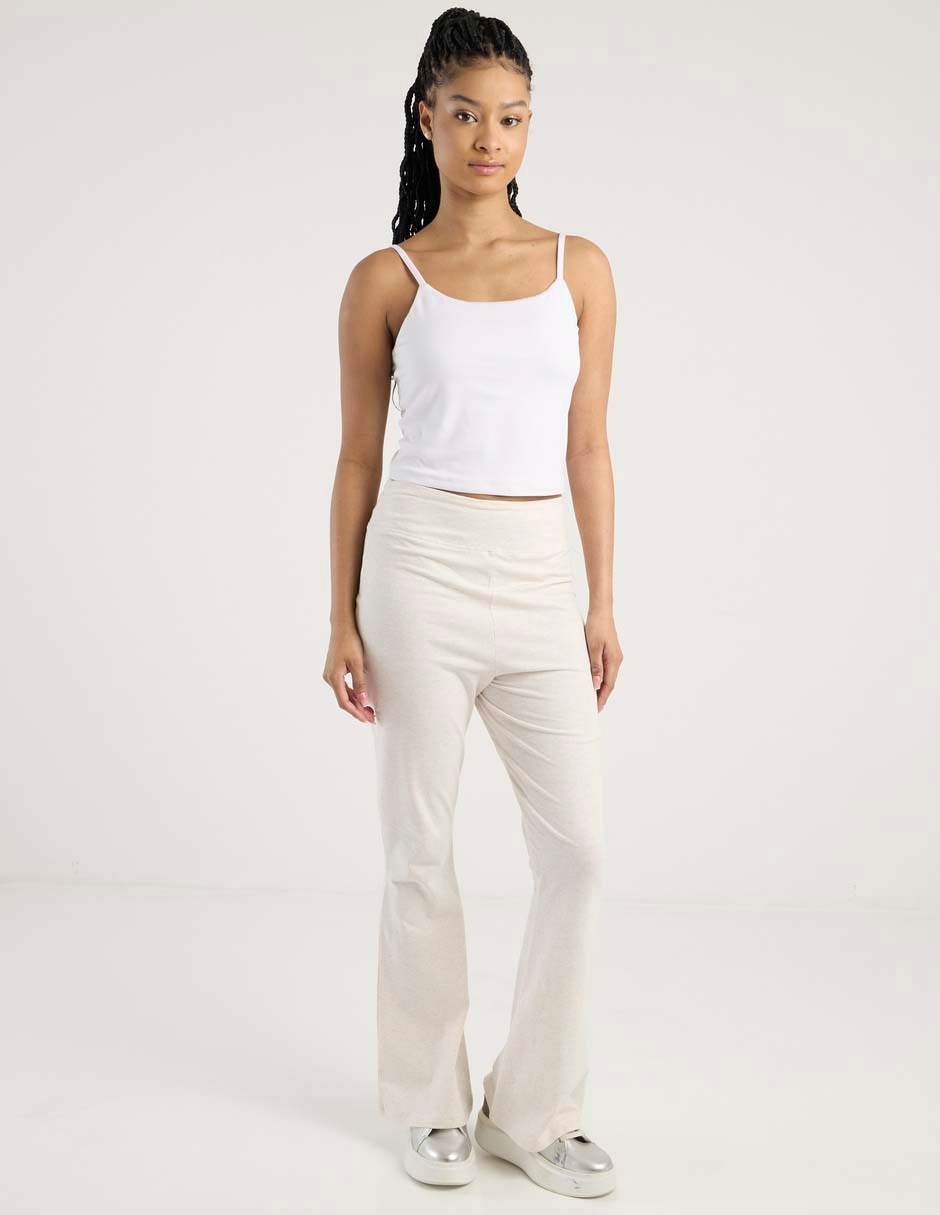 Pants acampanado con elástico para mujer 3