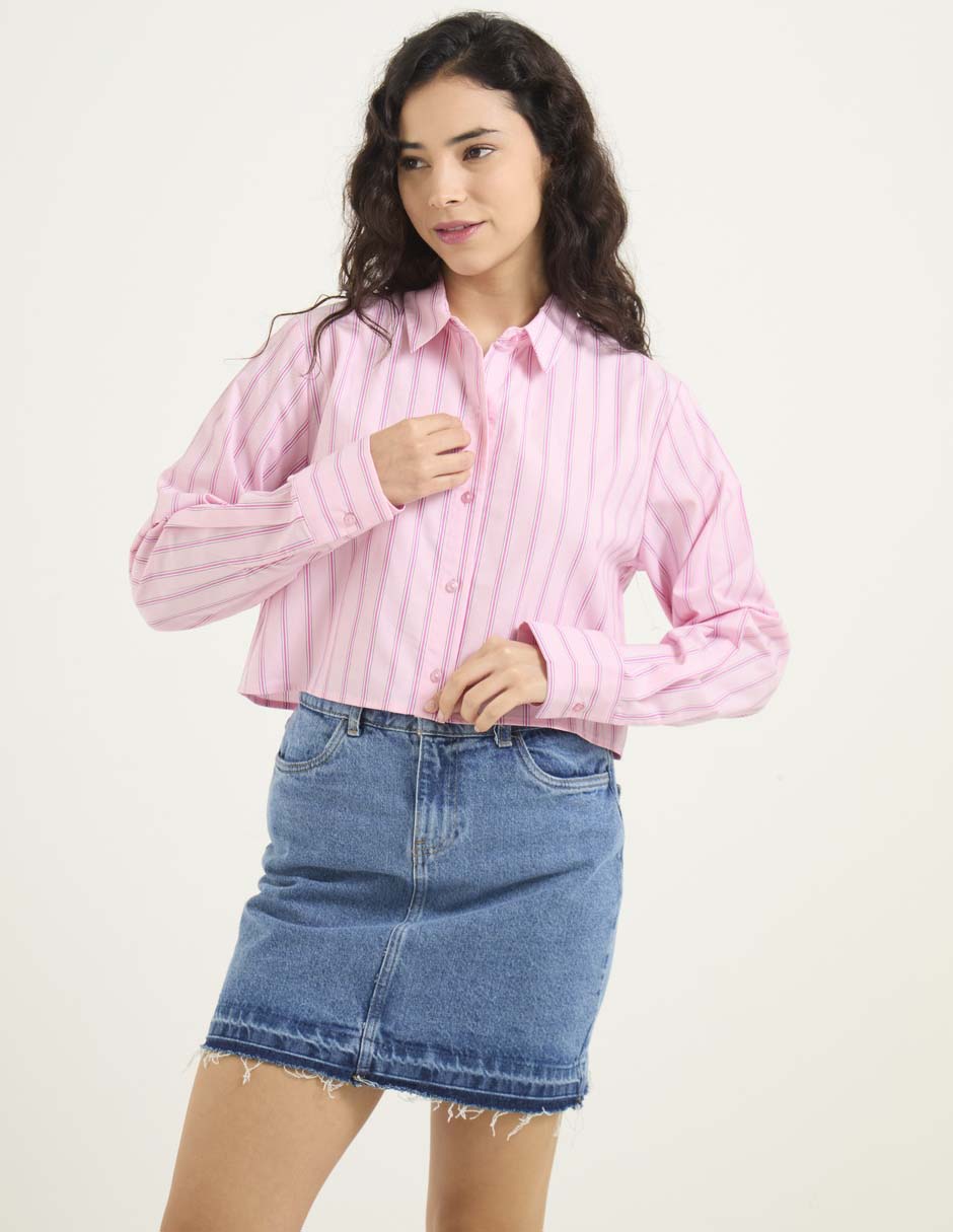 Blusa manga larga para mujer
