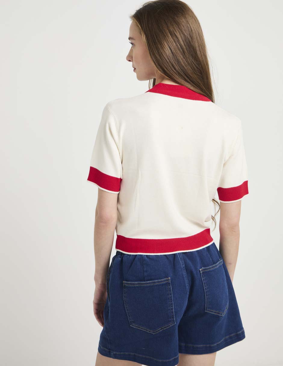 Blusa manga corta para mujer 2