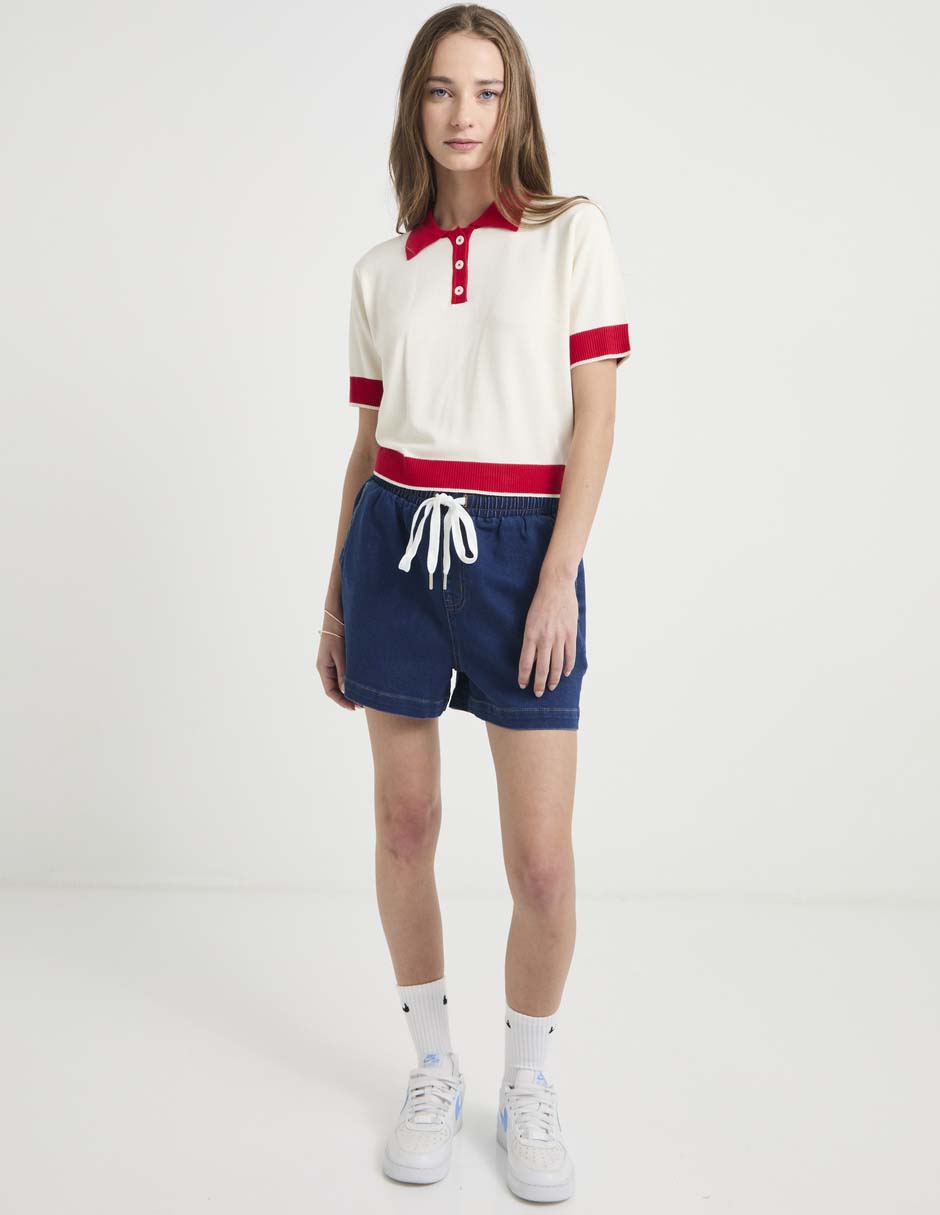 Blusa manga corta para mujer 3