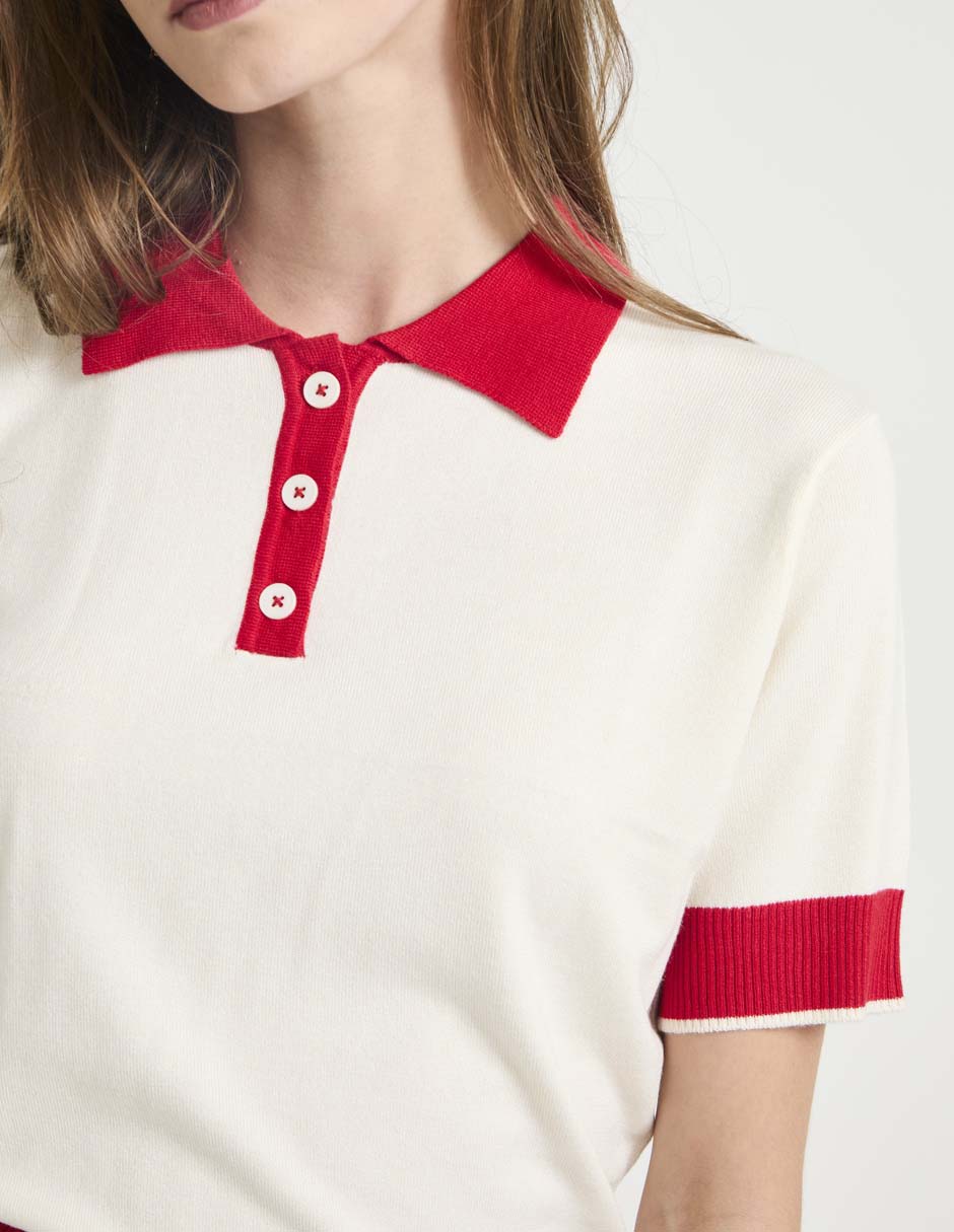 Blusa manga corta para mujer 4