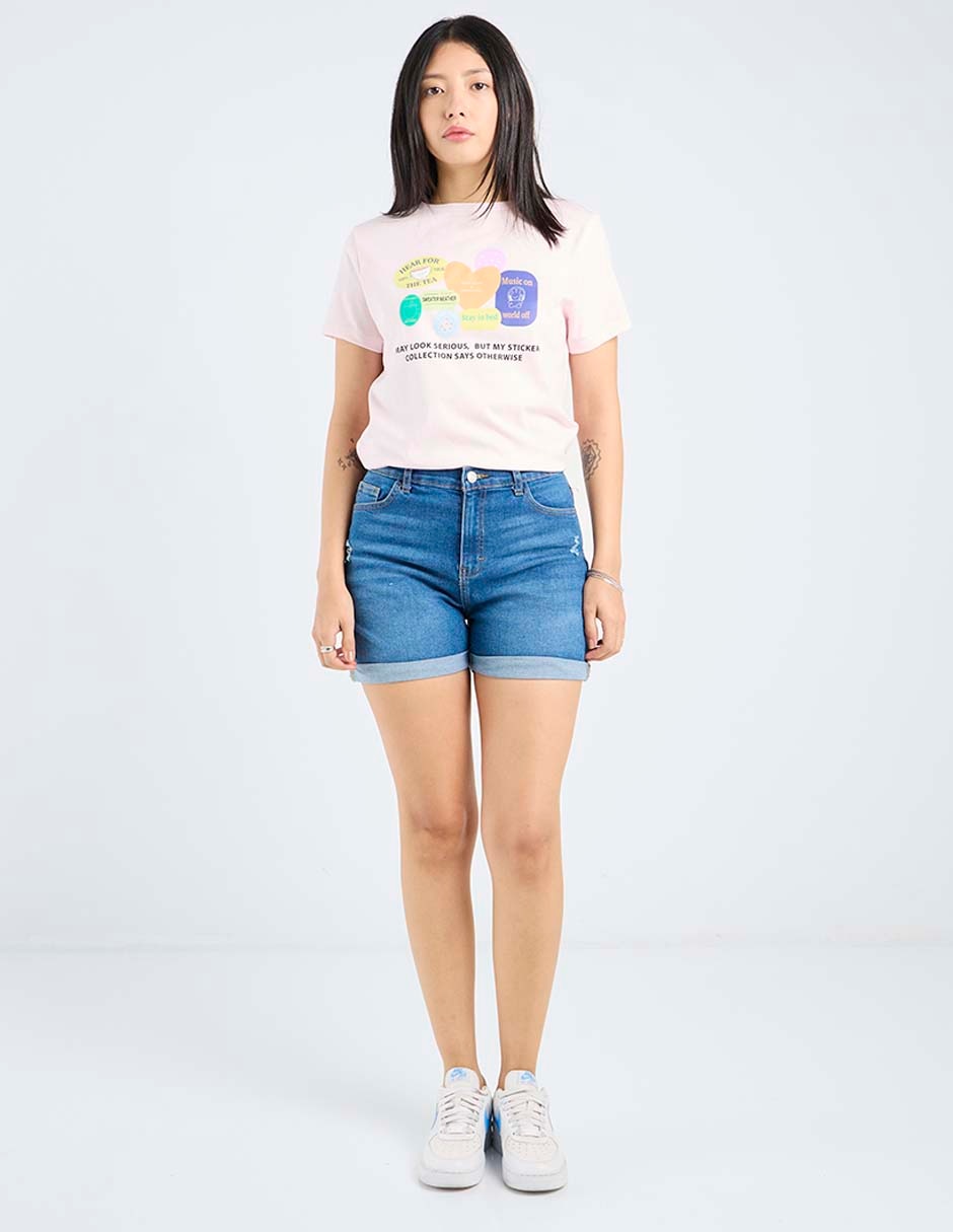 Bermuda de mezclilla para mujer 3
