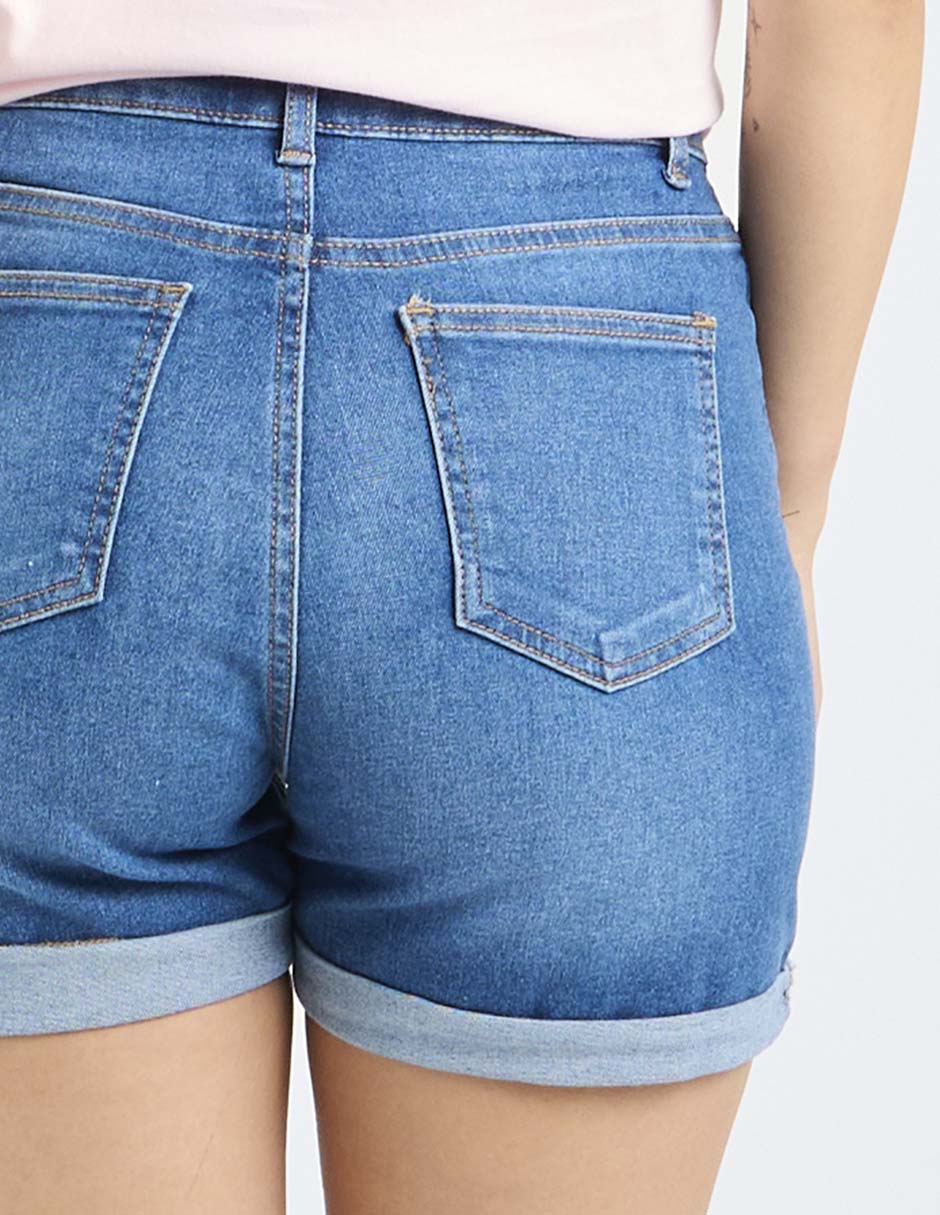 Bermuda de mezclilla para mujer 5
