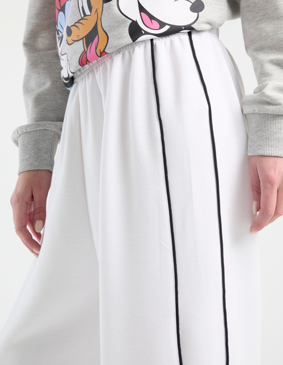 Pants acampanado con elástico para mujer 4