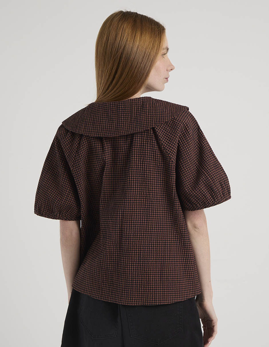 Blusa manga corta para mujer 11