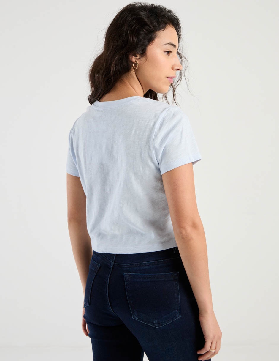 Playera manga corta cuello redondo para mujer 2