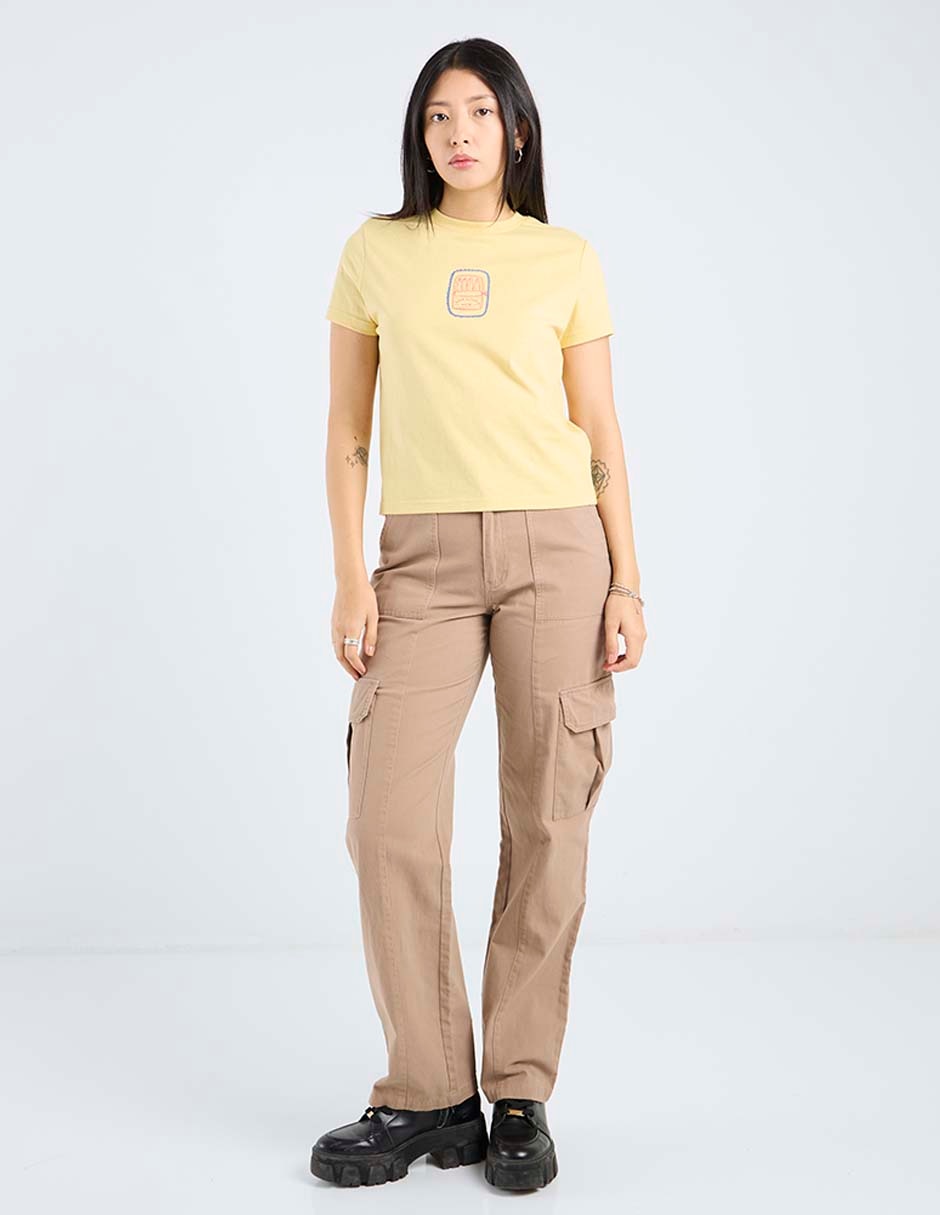 Playera manga corta cuello redondo para mujer 2