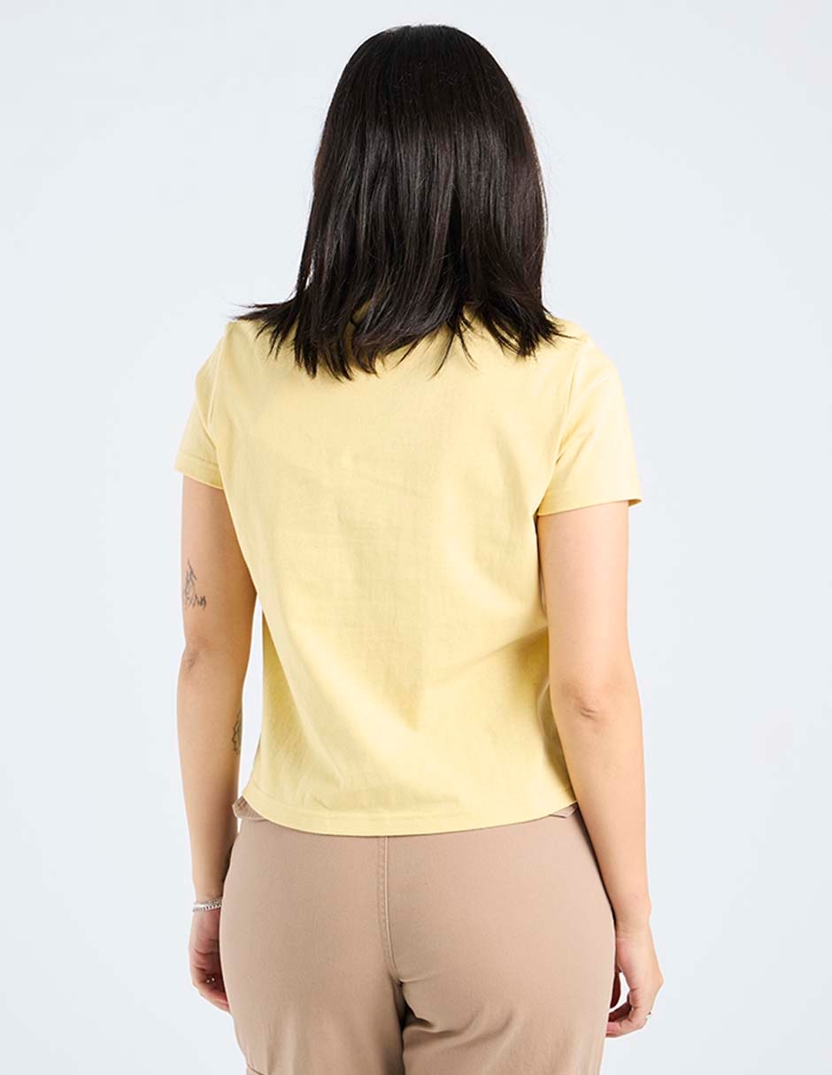 Playera manga corta cuello redondo para mujer 6