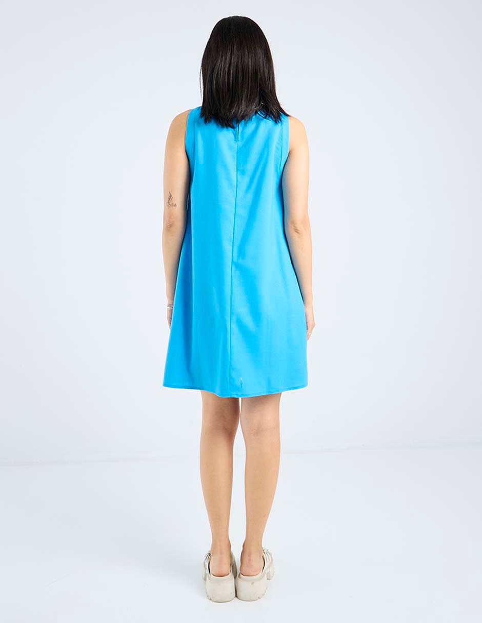 VESTIDO CORTO MOSSIMO, CH, MALIBU LISO