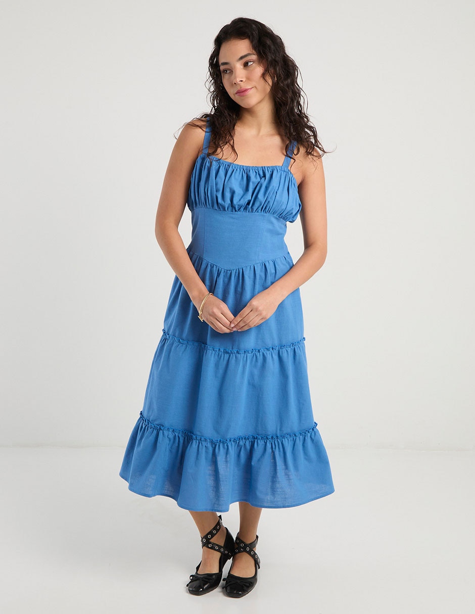 Vestido midi casual para mujer