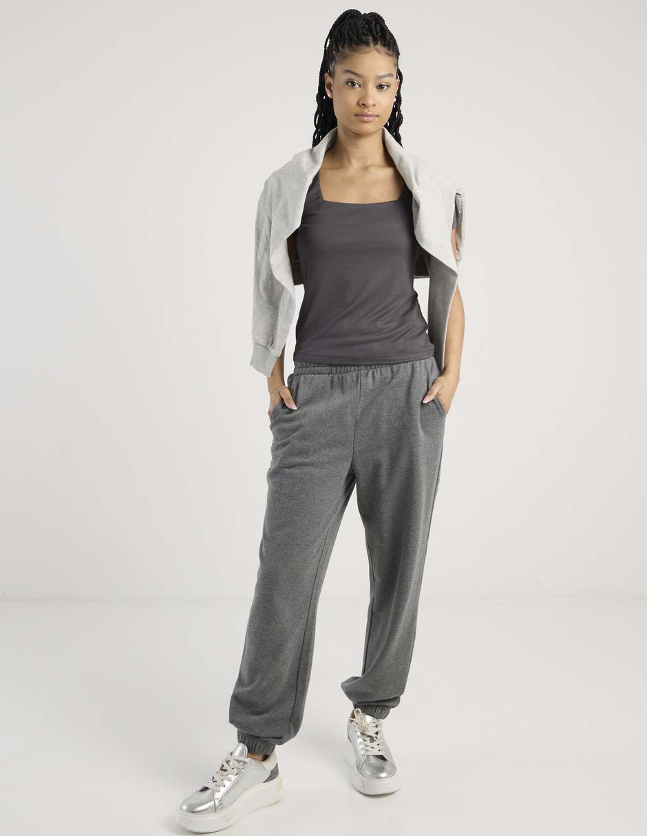 Pants amplio con elástico para mujer 3