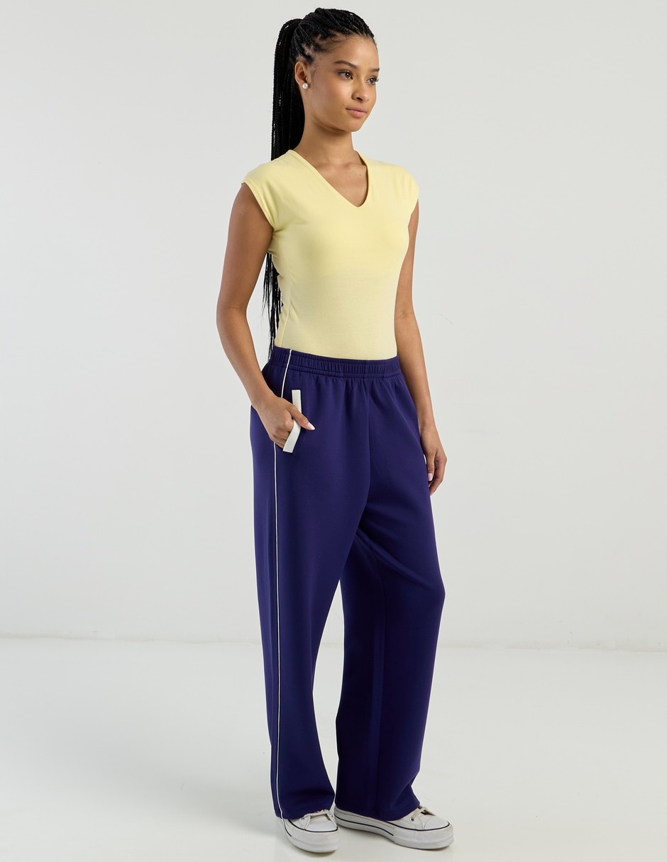Pants amplio con elástico para mujer 3