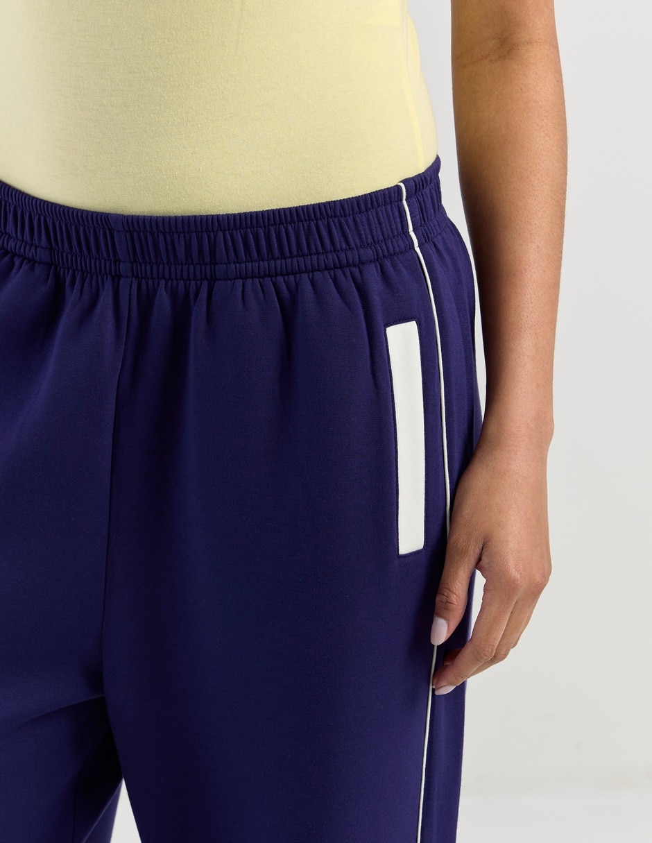Pants amplio con elástico para mujer 4