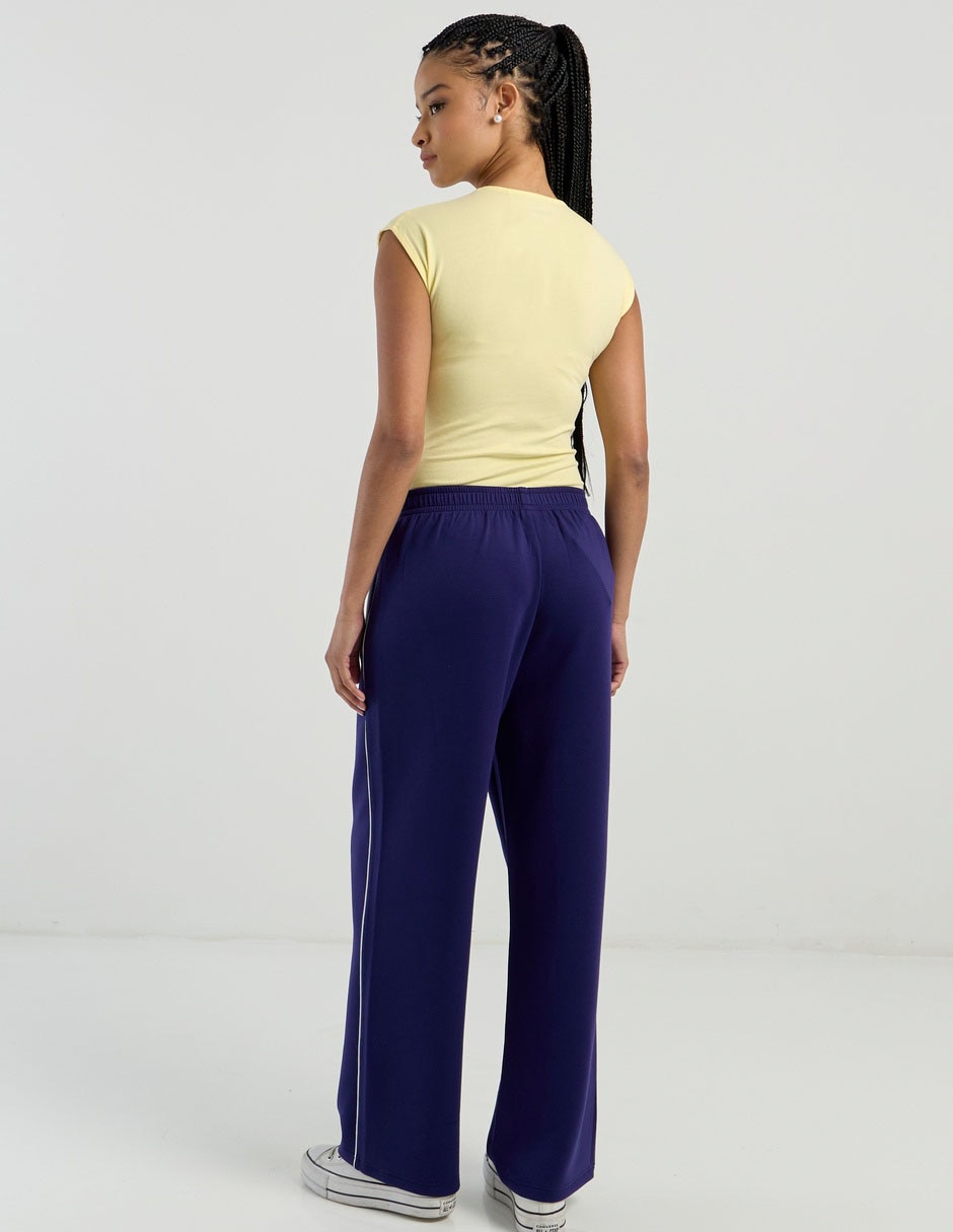 Pants amplio con elástico para mujer 6