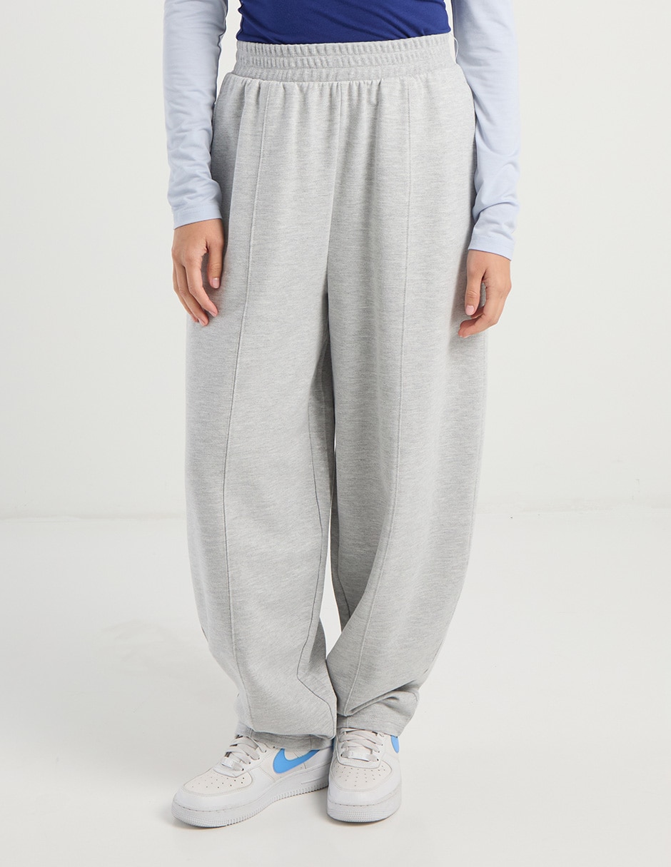 Pants wide leg con elástico para mujer Pants wide leg con elástico para mujer
