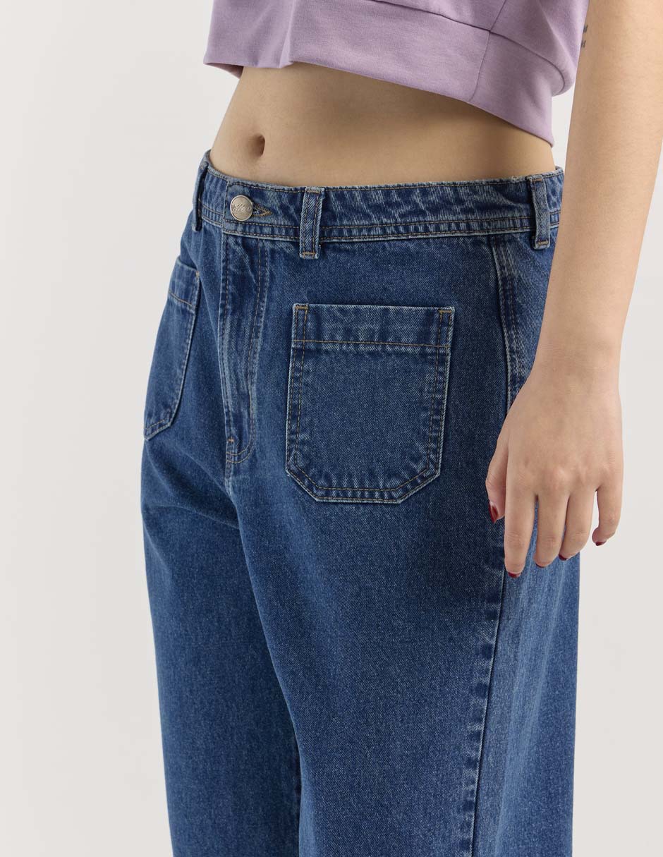 Jeans straight para mujer 4