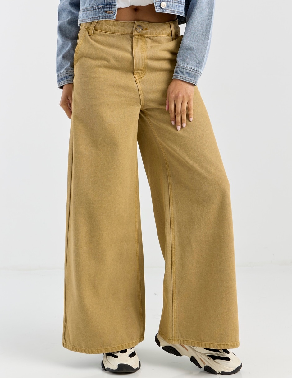 Jeans relaxed wide leg para mujer 2