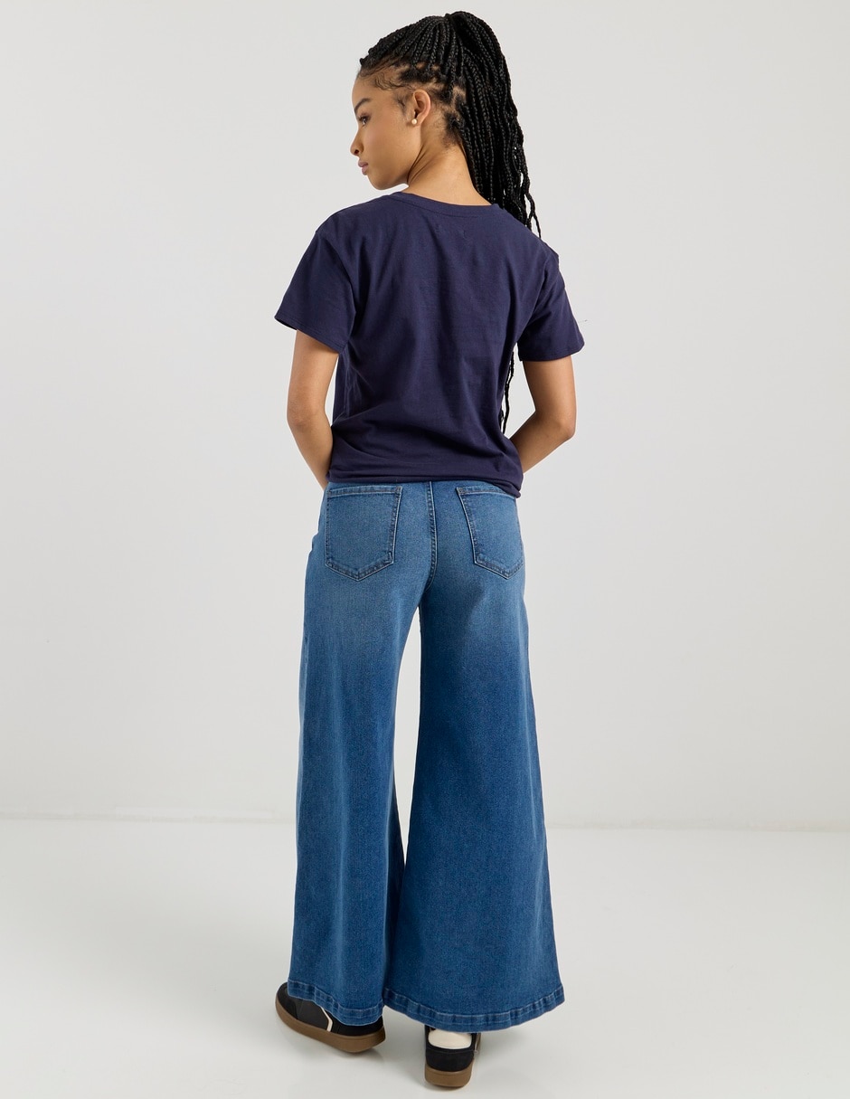 Jeans relaxed wide leg para mujer 2