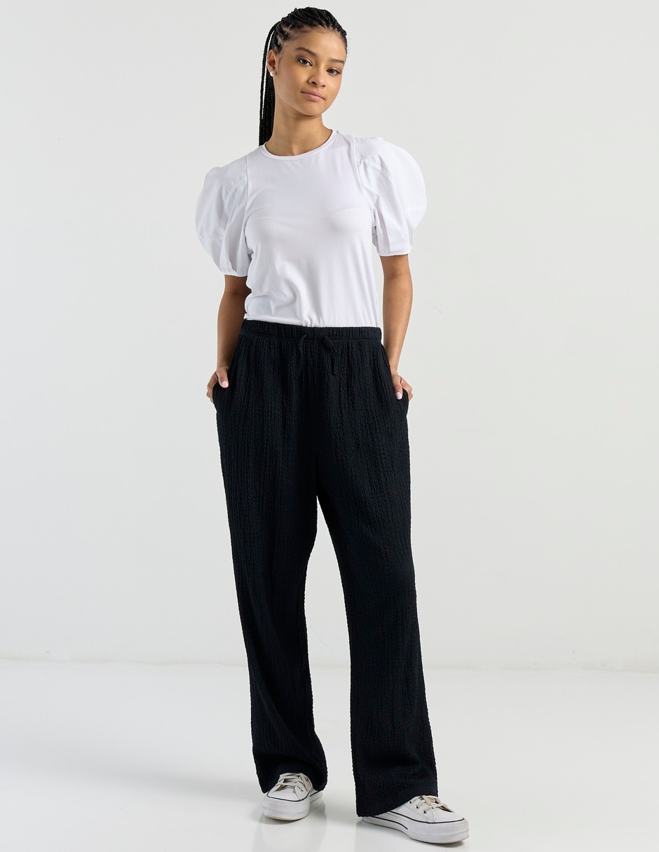 Pantalón relaxed wide leg para mujer Pantalón relaxed wide leg para mujer