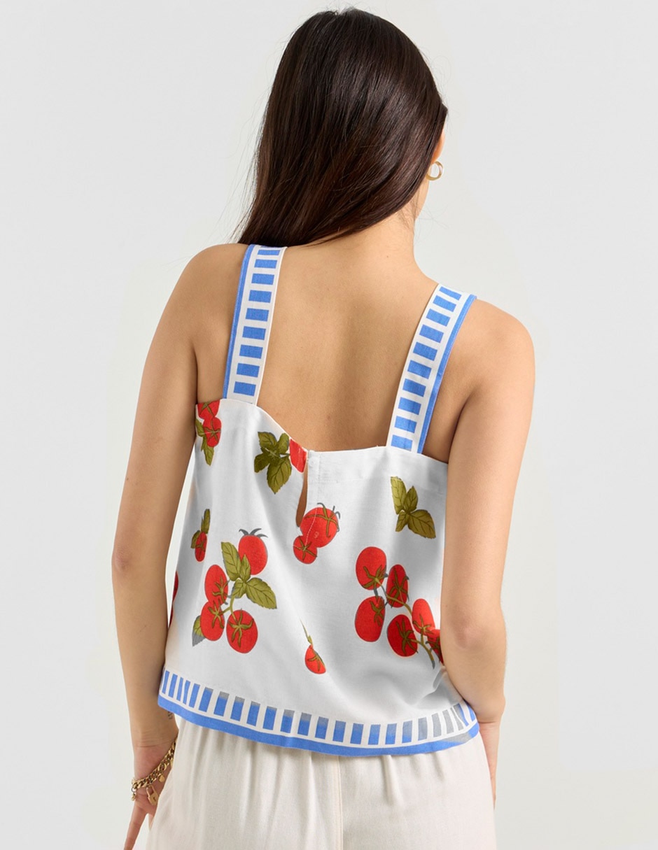Top cuello cuadrado tirante ancho 2