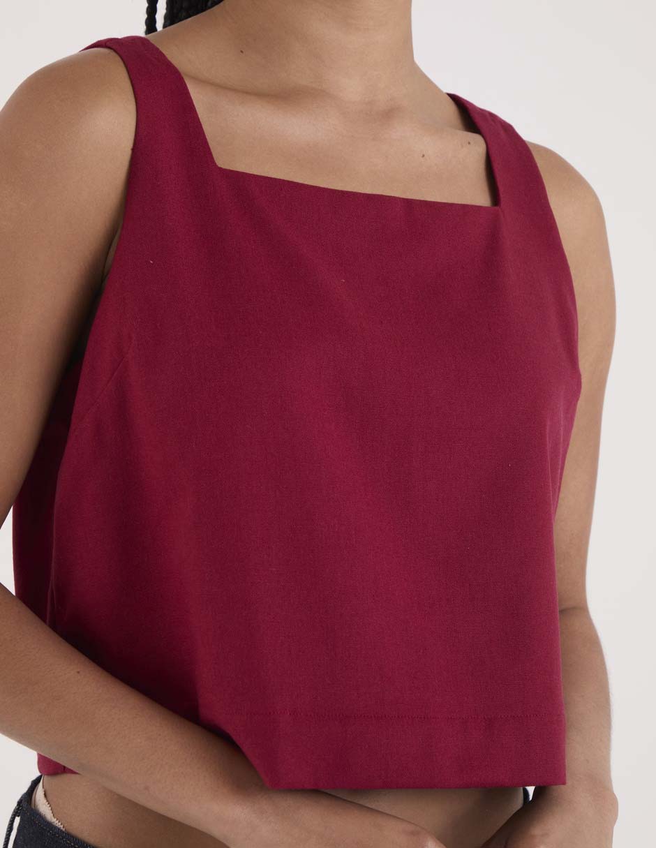 Top escote cuadrado tirante ancho 5