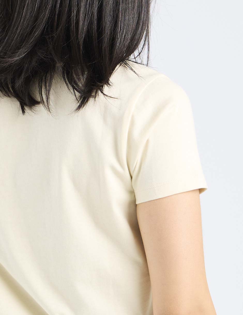 Playera manga corta cuello redondo para mujer 5